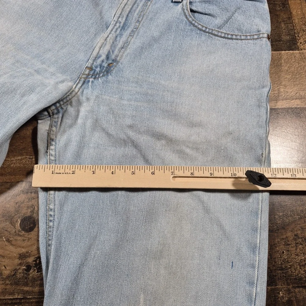 Vintage Levis 550 Baggy Jeans Men 32x36 Blue Denim Y2K Paint Distressed 2000s 02